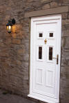 Door with Red Roses