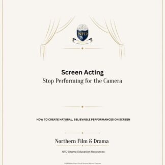 Screen Acting Stop Performing for the Camera